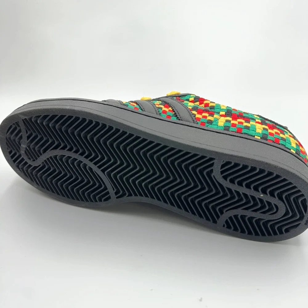 Unisex Sz M6.5/W7.5 Adidas Sneakers Superstar II Bob Marley Jamaica Black IH9785